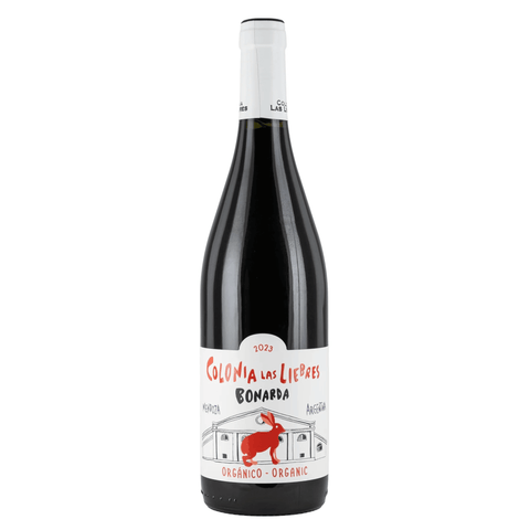 Colonia Las Liebres Bonarda Organic 750ml 2023 red wine bottle from Argentina