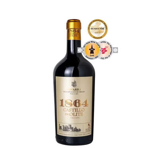 1864 Castillo de Olite Crianza Red Wine (90% Garnacha, 10% Tempranillo) 750ml 14% (D.O. Navarra, Spain)