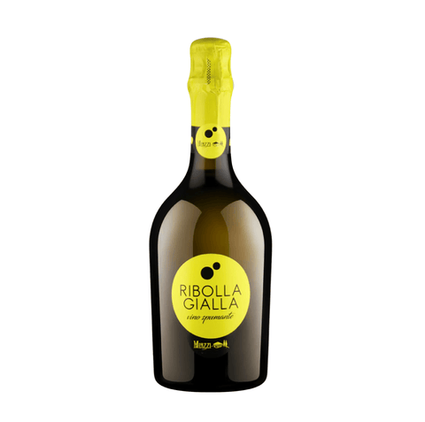 Muzza Ribolla Gialla Vino Spumante Brut 750 ml sparkling wine bottle from Italy, vibrant and refreshing