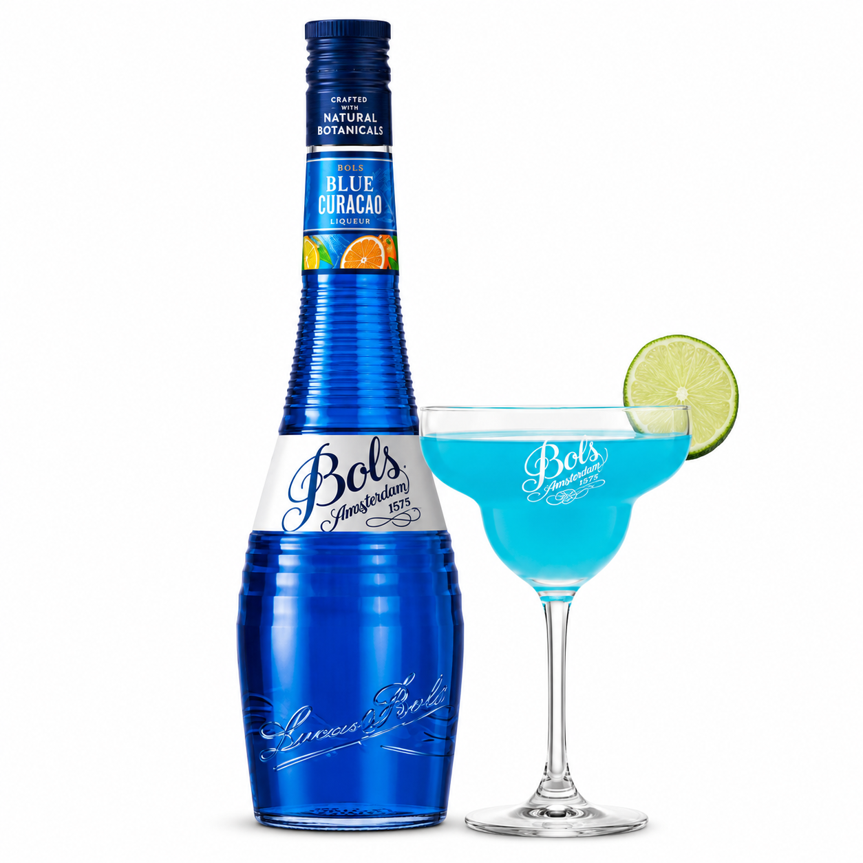 #『Southern blue 』　カノコダカラ貝 Bols Blue Curacao Liqueur - Tropical & Crafted – Alcozon