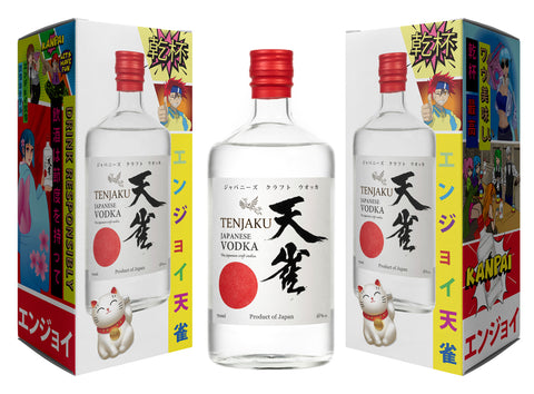 Tenjaku Japanese Vodka with Anime Gift Box 700 ml 40 % (Japan)