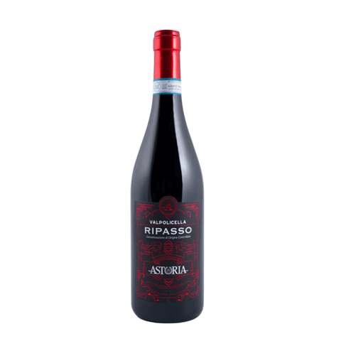 Astoria Valpolicella Ripasso DOC Red Wine bottle, 750 ml, 13.5%, featuring elegant label design.