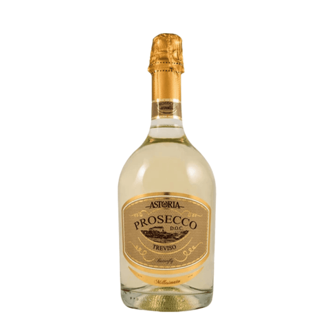 Astoria Prosecco DOC Treviso Millesimato 750 ml bottle, sparkling wine from Italy with fresh aromas of green apple and pear.