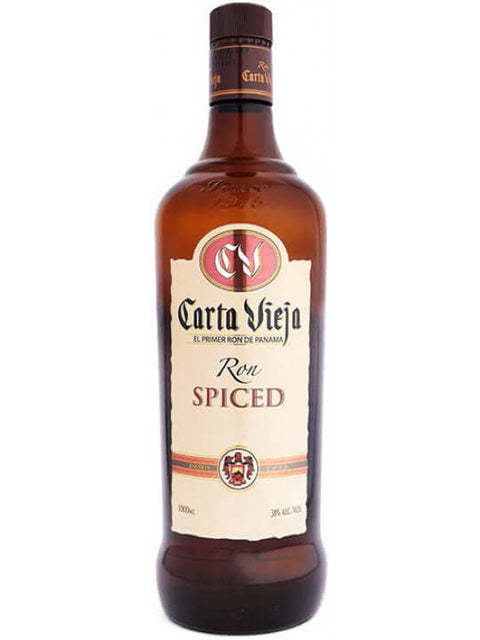 Carta Vieja Spiced Rum 70cl bottle with vanilla, cinnamon, tropical spice notes from Panama