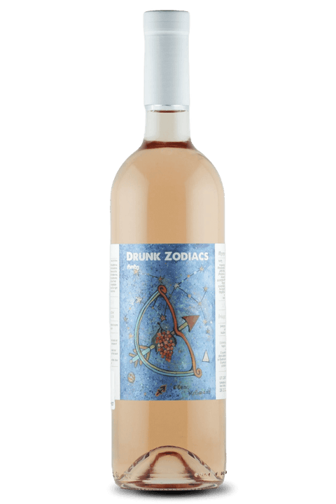 Drunk Zodiacs Sagittarius Rosé Wine 750ml Bottle, 2022 Vintage, Georgia. Delicate pink rosé with red berry and citrus aromas.