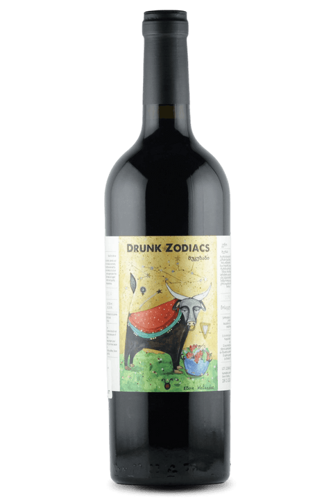 Drunk Zodiacs Taurus Mukuzani Red Wine Bottle - 750ml 2022 Vintage from Georgia