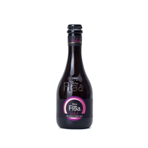 Flea Violante Belgian Strong Ale 33cl 8% bottle featuring a dark elegant design.