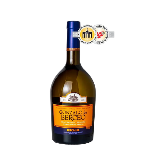 Gonzalo de Berceo Blanco White Wine, 750ml, 12.5% ABV, Rioja, Spain, bottle with awards