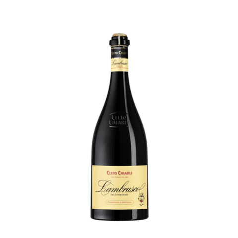 Lambrusco del Fondatore di Sorbara DOC Sparkling Wine 75cl bottle, premium Italian red sparkling wine from Modena.