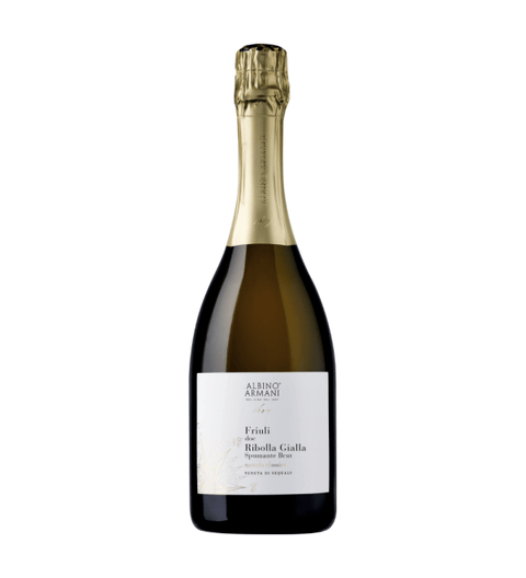 Albino Armani Ribolla Gialla Spumante Brut 75cl bottle, elegant Italian sparkling wine from Friuli DOC, 12% ABV.