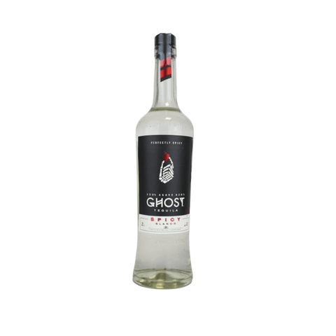 Ghost Blanco Spicy Tequila 700ml bottle, crafted with 100% agave and ghost pepper, ABV 40%, from Mexico.