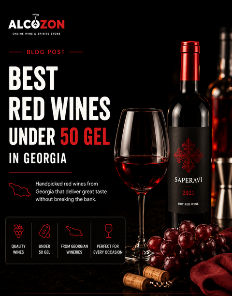 Best Red Wines Under 50 GEL in Georgia