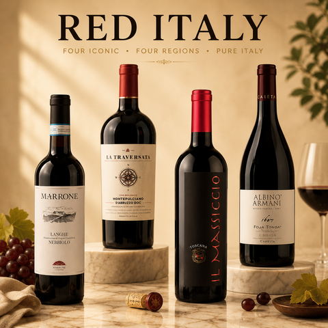 Beautiful red Italy. საუკეთესო რეგიონების ღვინოები