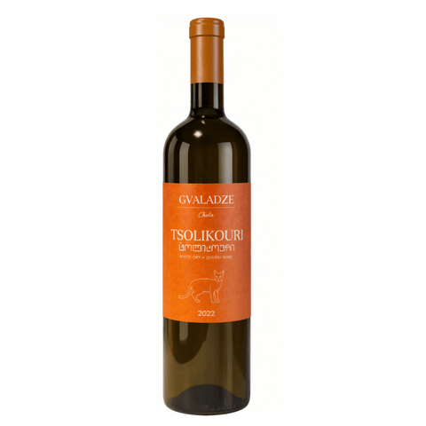 Gvaladze Tsolikouri White Dry Qvevri Wine bottle 750ml from Georgia