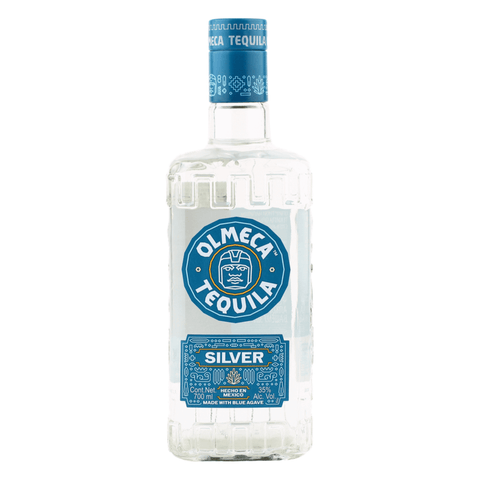 Olmeca Tequila Silver 700ml bottle, 35% ABV, made from 100% blue agave, premium Mexican tequila from Jalisco, Mexico.