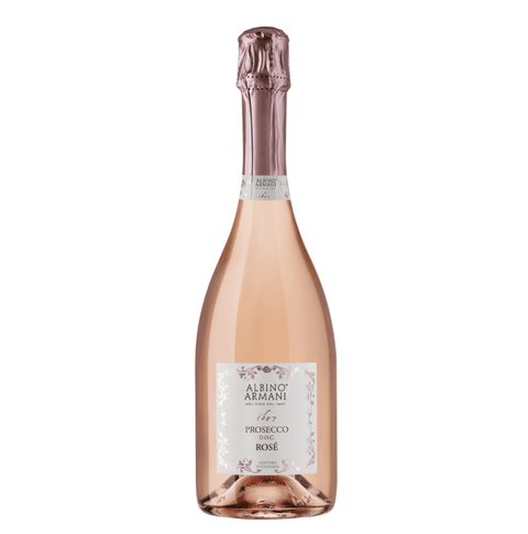 Bottle of Albino Armani Prosecco Rose DOC 75cl showcasing elegant Italian sparkling wine