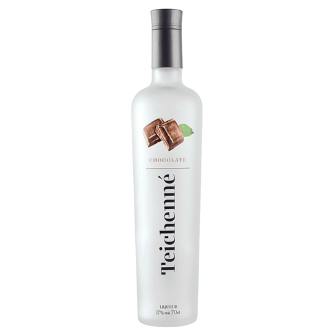 Teichenne Chocolate Liqueur 700ml bottle from Spain with creamy, rich flavor, 17% ABV. High-quality cocoa and artisan craftsmanship.