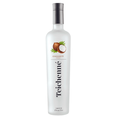 Teichenne Coconut Liqueur 700ml Bottle, 17% ABV, Spanish Spirit with Natural Coconut Flavor, Exotic and Creamy