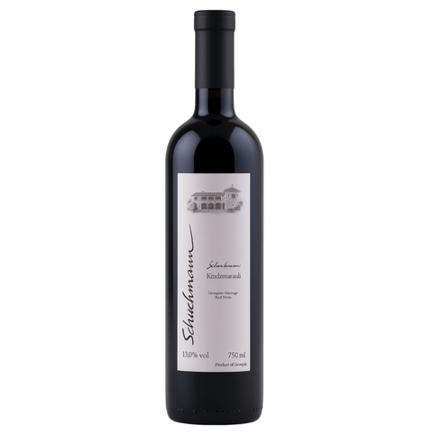 Schuchmann Kindzmarauli 750ml bottle, semi-sweet red wine from Georgia's historic Kakheti region