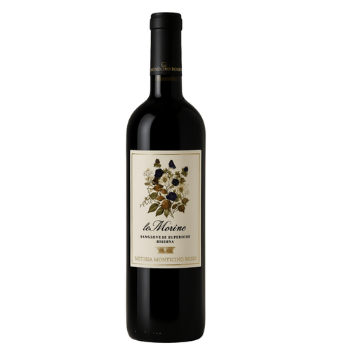 Bottle of Sangiovese Superiore Riserva Le Morine Red Wine 750ml from Italy.