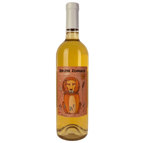 Drunk Zodiacs Leo Khikhvi Qvevri Amber Wine bottle from Kakheti, Georgia