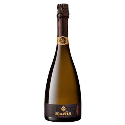 Kuehn Crémant dAlsace Brut 11.5% 750ml bottle, elegant French sparkling wine with fine bubbles and structured profile.