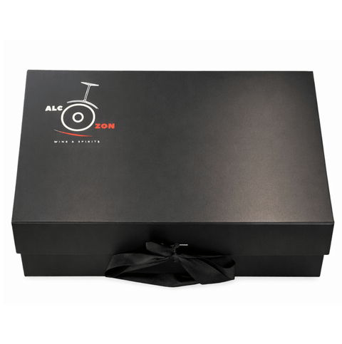 Alcozon Black Gift Box – Premium Rum & Prosecco Gift Set for Elegant Celebrations