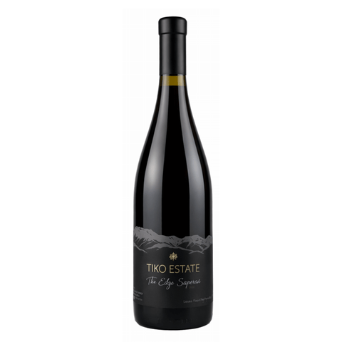 Tiko Estate The Edge Saperavi Red Wine 750ml bottle (2020, Georgia) showcasing premium Georgian wine craftsmanship.
