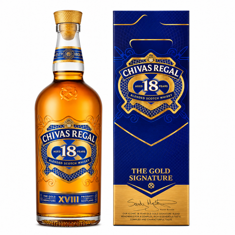 Chivas Regal 18 Year Old შოტლანდიური ვისკი 1 ლ 40% ABV (შოტლანდია)