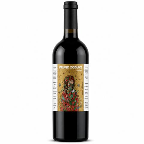 Drunk Zodiacs ქალწული კაბერნე წითელი ღვინო 750 მლ 13.5% (საქართველო)