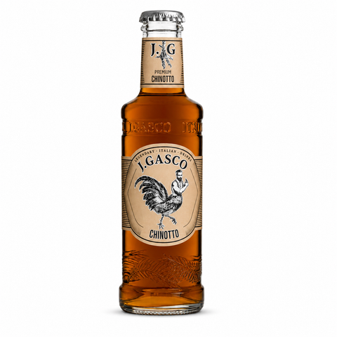 J.Gasco Chinotto-ს გამაგრილებელი სასმელი 200 მლ 0% (იტალია)