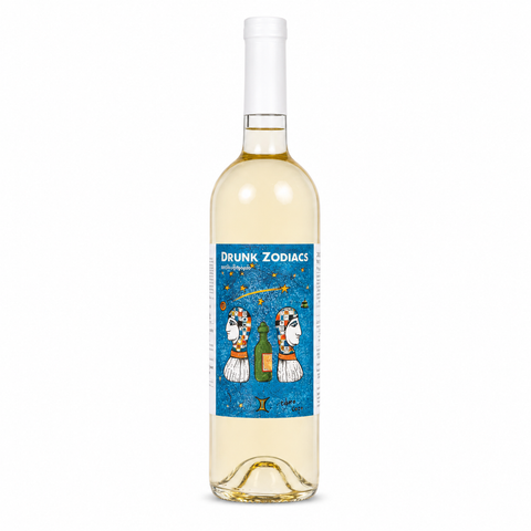 Drunk Zodiacs წინანდალი თეთრი მშრალი ღვინო 750 მლ 12.5% ​​(საქართველო)