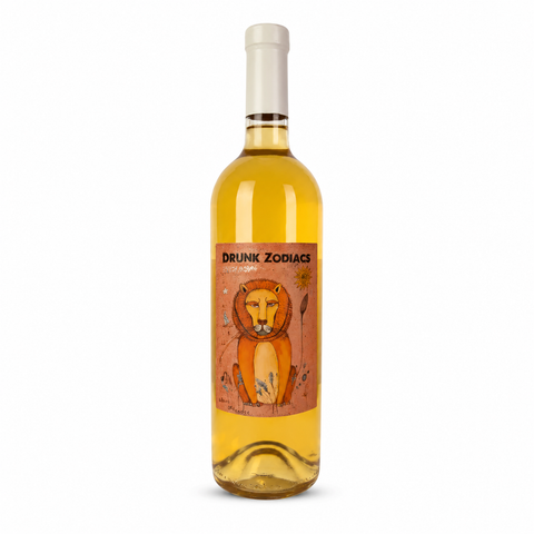 Drunk Zodiacs ლომი ხიხვი ქვევრის ქარვისფერი ღვინო 13.5% (კახეთი)