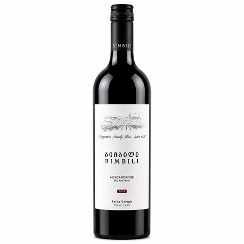ბიმბილის ალექსანდროული წითელი ღვინო 750ml 14% (2020, Georgia)