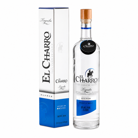 El Charro Silver Tequila 750ml Premium 40% (Mexico)