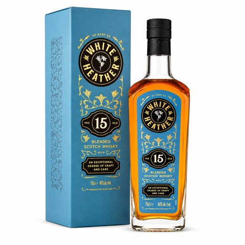 White Heather 15 Year Old Blended Scotch Whisky 700ml 46% (Scotland)