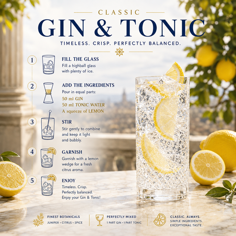 Gin and Tonic Cocktail From Alcozon