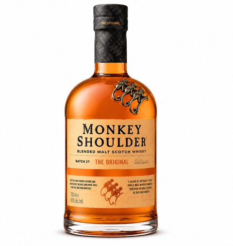 Monkey Shoulder Blended Malt სკოჩი ვისკი 1L – 40% ABV – Scotland