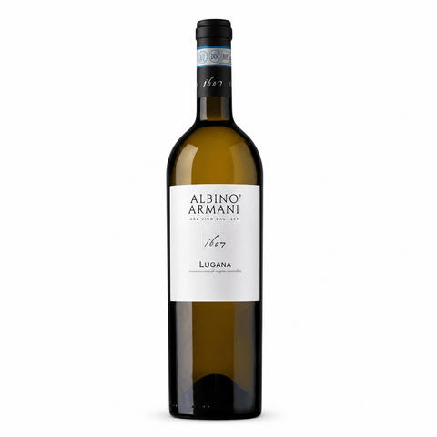 Bottle of Albino Armani Lugana White Wine 2023 from Italy