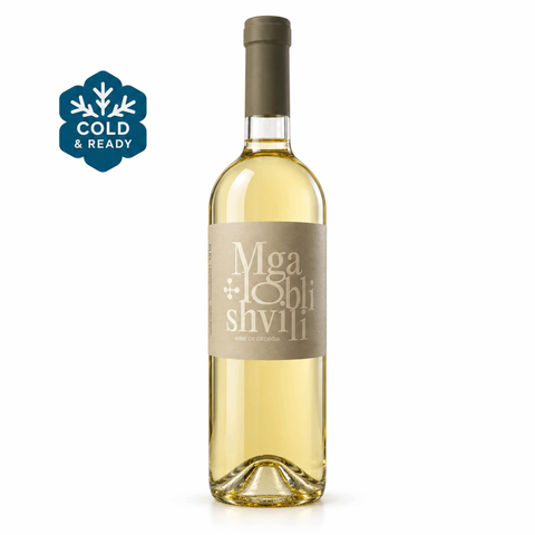 Mgaloblishvili Kakhuri Mtsvane dry white wine 750ml 13%, front — მგალობლიშვილი კახური მწვანე, წინა მხარე