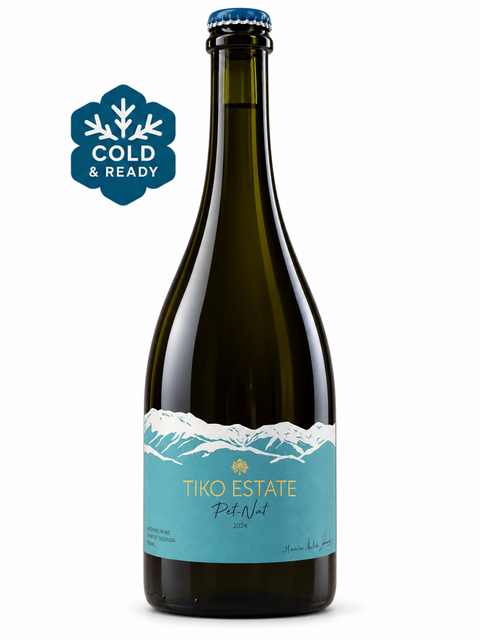 Tiko Estate Pet-Nat Khikhvi Extra Brut 2024, 750 ml — front bottle