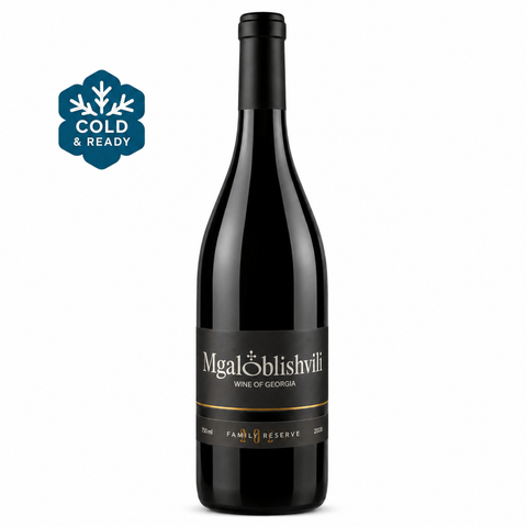 Mgaloblishvili Kisi Reserve White Wine 750ml 12.5% (2023, Georgia); front bottle with Cold & Ready badge.