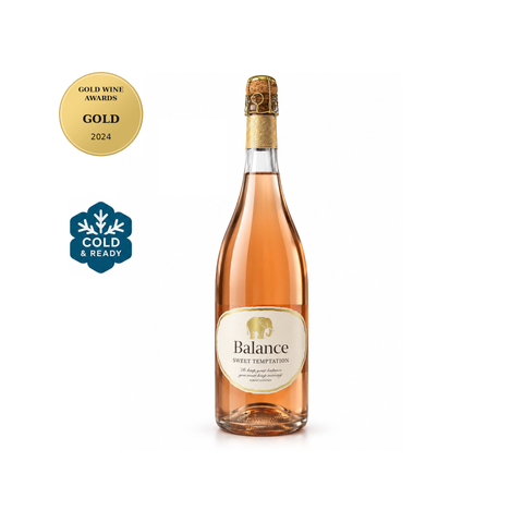 Balance Sweet Temptation Rosé 750ml 8%, Gold Wine Awards 2024 Gold medal for NV cuvée, Cold & Ready