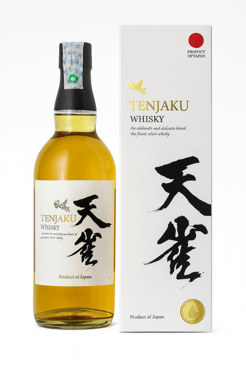 Bottle and box of Tenjaku Japanese Whisky 700ml 40% from Japan