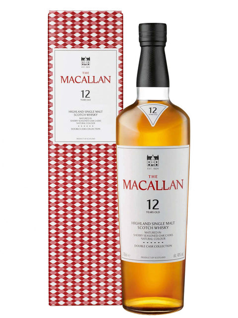 Macallan 12-Year-Old Triple Cask Scotch Whisky bottle and box, 70cl, 40% ABV from Scotland.