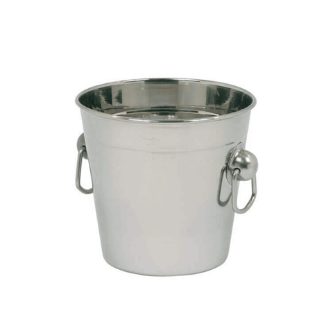 Stainless Steel Ice Bucket 1.4L with durable handles for serving and chilling drinks, perfect for home and professional use.