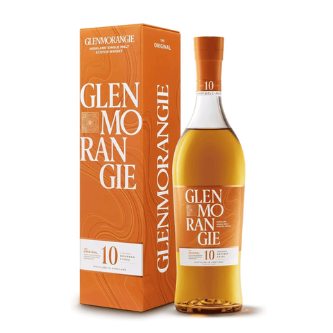 Glenmorangie Original 10 Year Old Single Malt Scotch Whisky 1L bottle and box