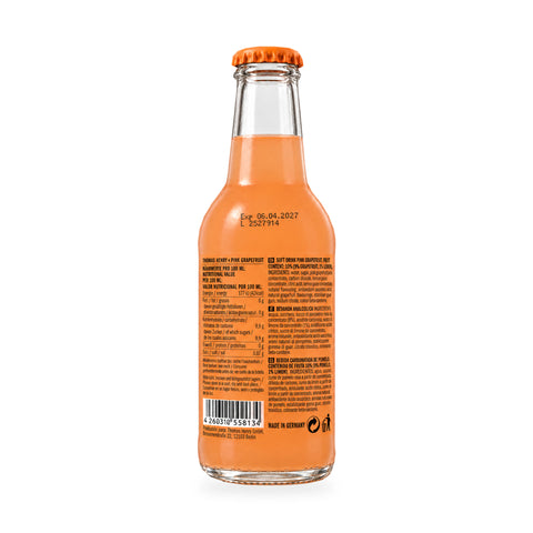 Thomas Henry Pink Grapefruit 200ml; back bottle label