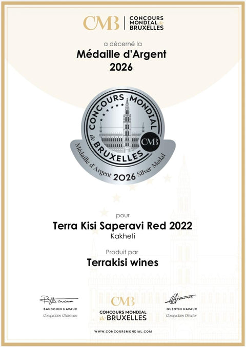 Terra Kisi Saperavi 750ml 15% (2022, Georgia)