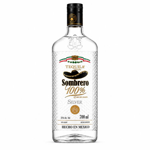 Sombrero Silver Tequila 1L 100% Agave  38% (Mexico)